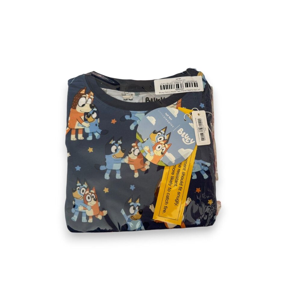 Little Sleepies Bluey Two-Piece Pajama Set Long-Sleeve 4T NIB - Picture 2 of 2